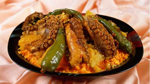 Couscous poulpe