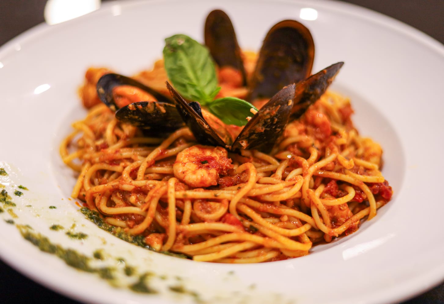 Spaghetti aux fruits de mer